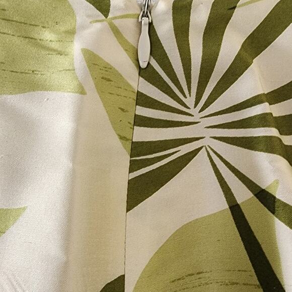 Talbots Vintage Floral 100% Pure Silk Floral Print Knee length Skirt Womens Sz 4 - Picture 12 of 12